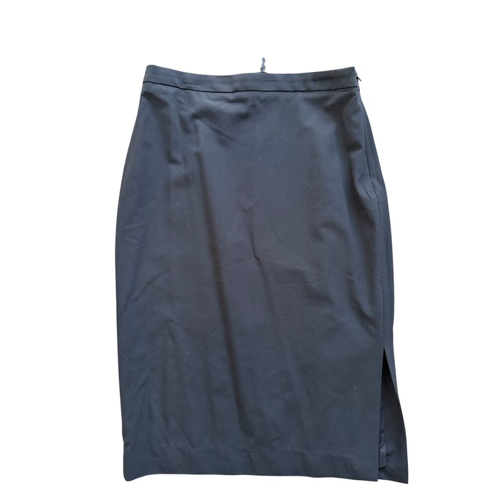 NWT‎ Banana Republic Suit Skirt Machine-Washable Italian Wool Sz 2 Black Pencil